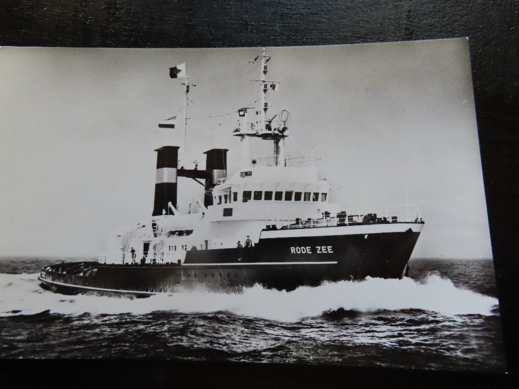 ansichtkaart sleepboot "Rode zee" Smit & co, Ophalen of Verzenden, Gebruikt, Motorboot, Kaart, Foto of Prent
