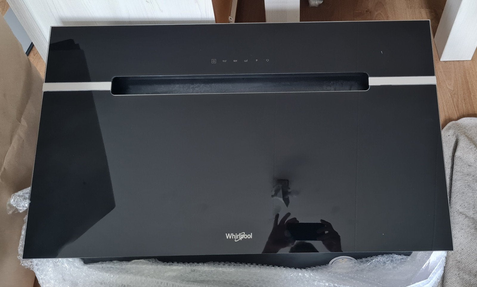 Nieuwe afzuigkap Whirlpool WHVS91FLTDPK, Ophalen, Nieuw, 50 tot 100 cm, Minder dan 100 cm