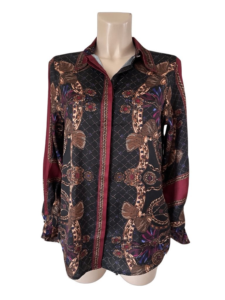 Shoeby blouse XS, Zwart, Ophalen of Verzenden, Zo goed als nieuw, Maat 34 (XS) of kleiner