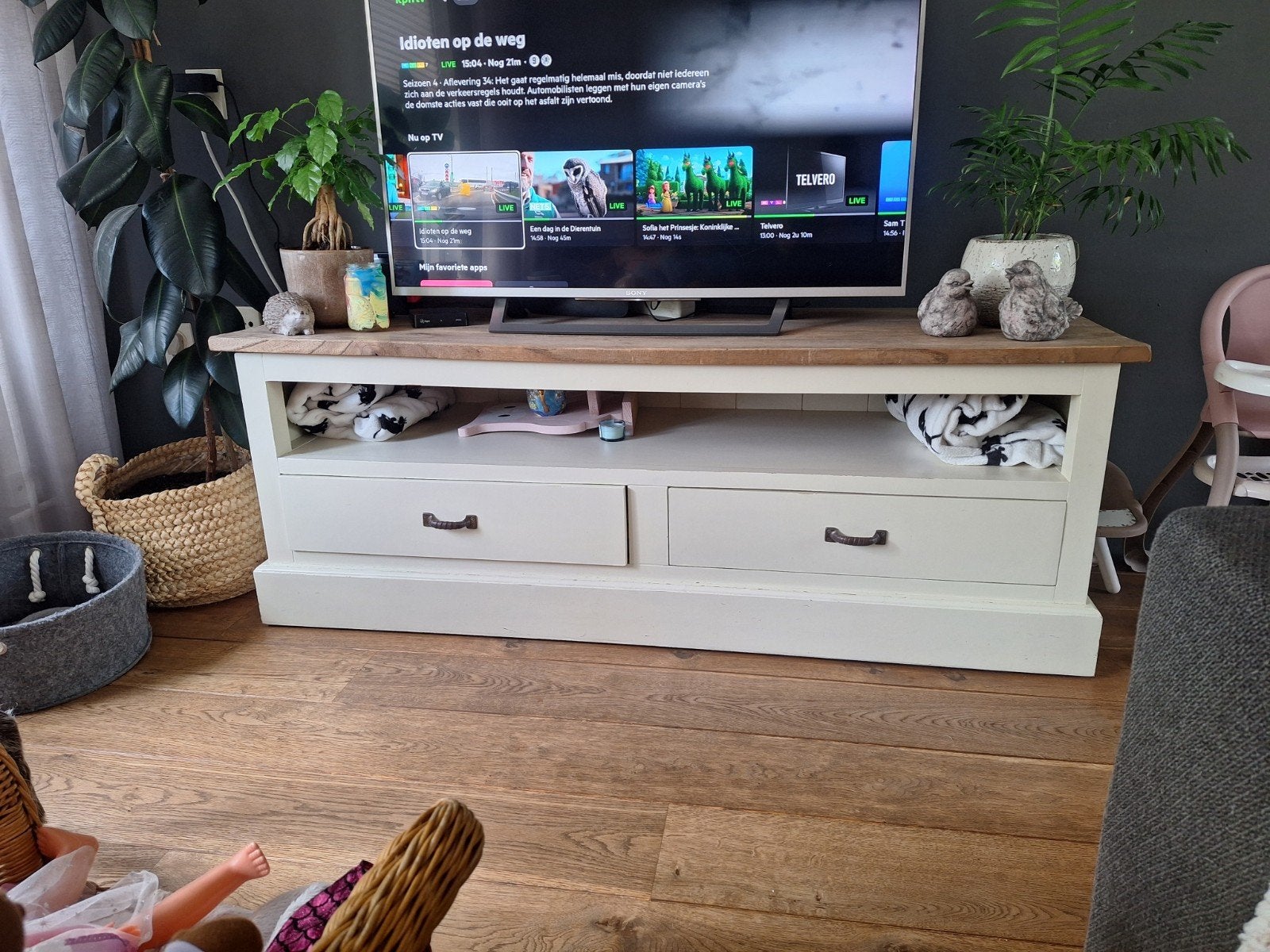 tv meubel en salon tafel, Ophalen, 50 tot 100 cm, Zo goed als nieuw, Minder dan 100 cm