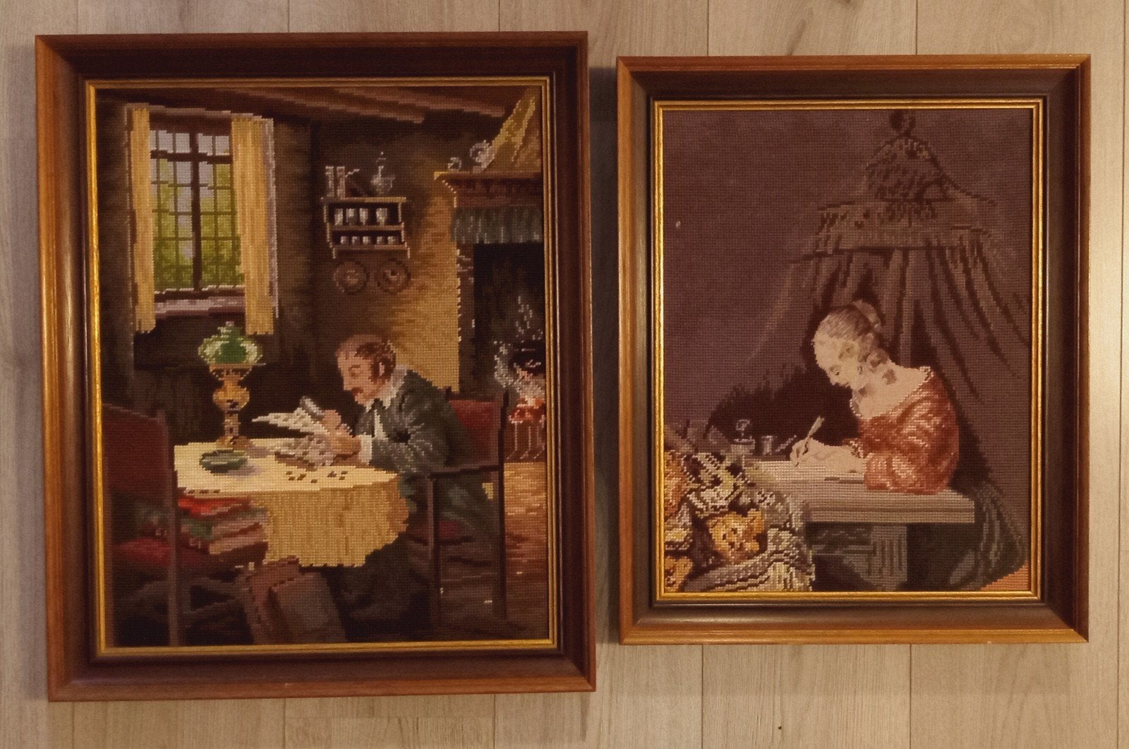 Set van twee mooie doeken, Antiek en Kunst, Kunst | Schilderijen | Klassiek, Ophalen
