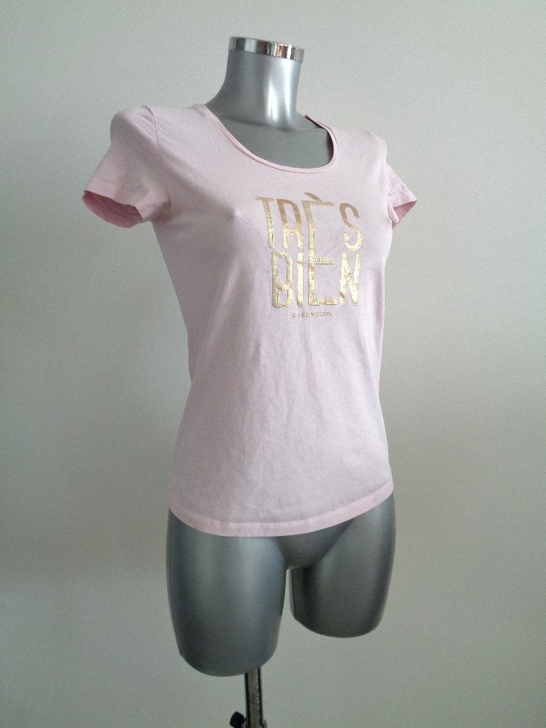 Riverwoods pastel roze shotsleeve, maat medium, Maat 38/40 (M), Verzenden, Zo goed als nieuw, Korte mouw