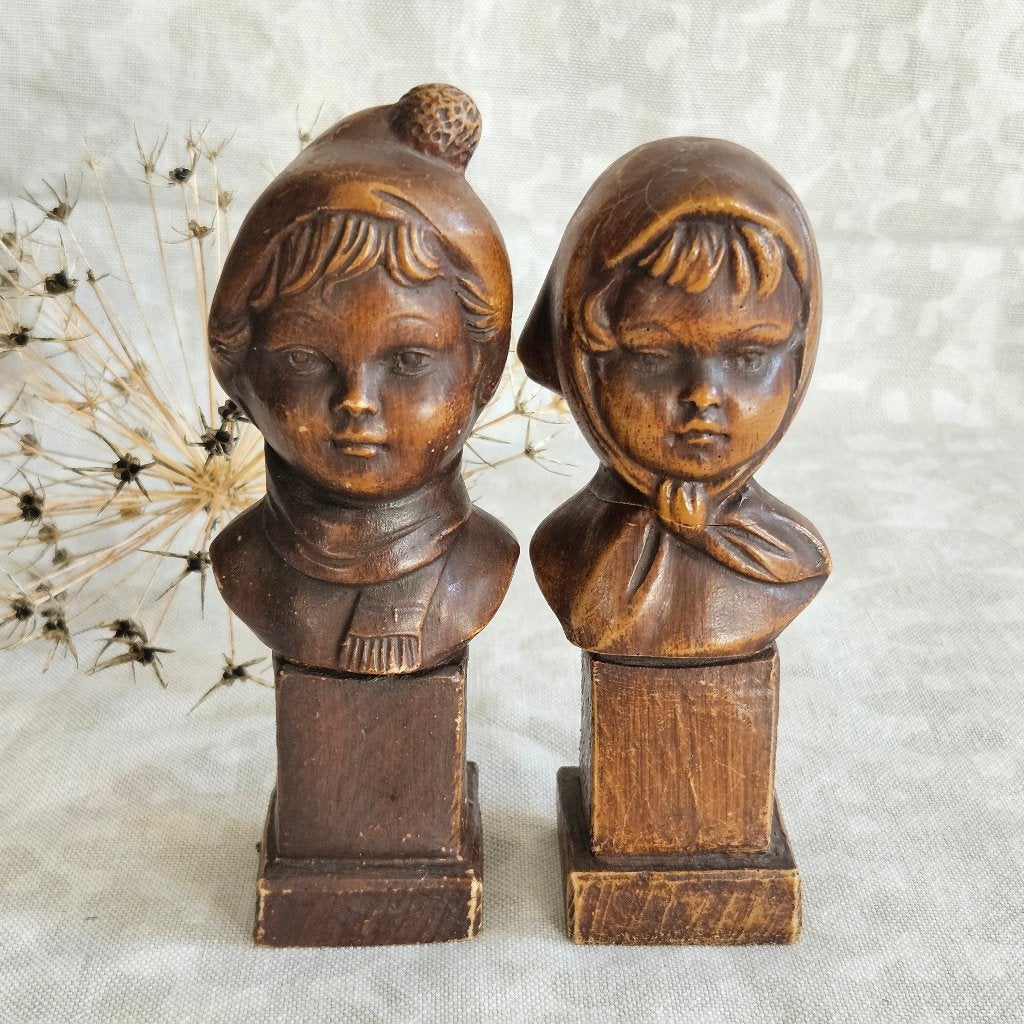 Gebroeders van Paridon set kinderhoofdjes bustes, Ophalen of Verzenden, Gebruikt, Mens