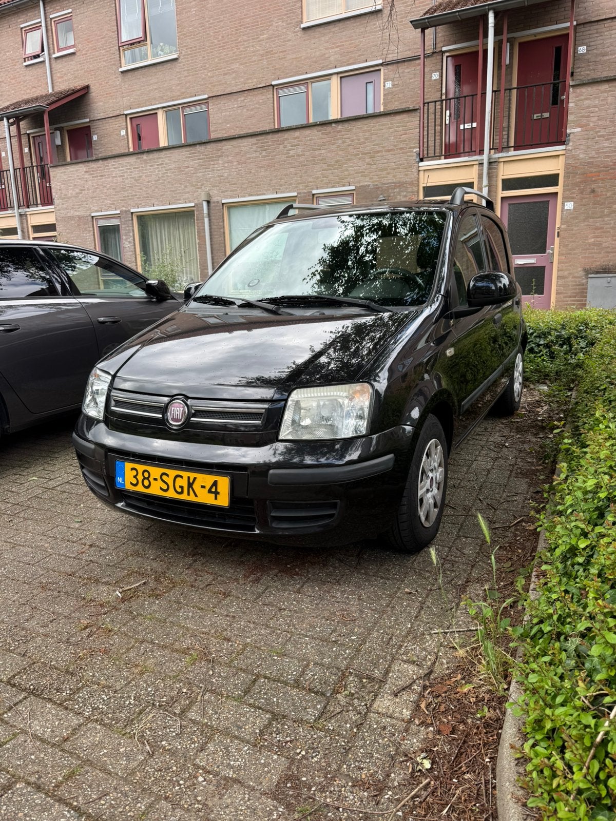Fiat Panda 1.2 2011 Zwart airco bluetooth radio, Auto's, Fiat, Euro 5, 1242 cc, Zwart, Origineel Nederlands