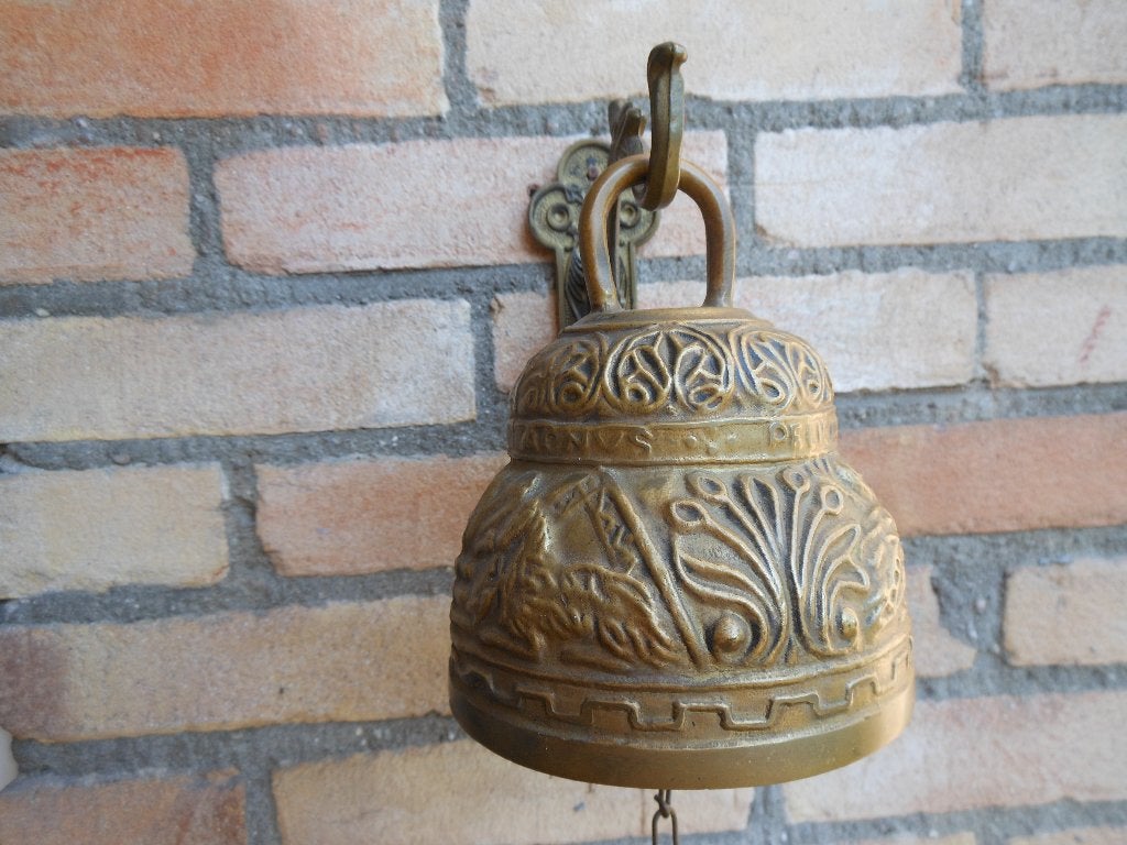 Koperkleurige bel, Ophalen of Verzenden, Gebruikt, Wandhanger