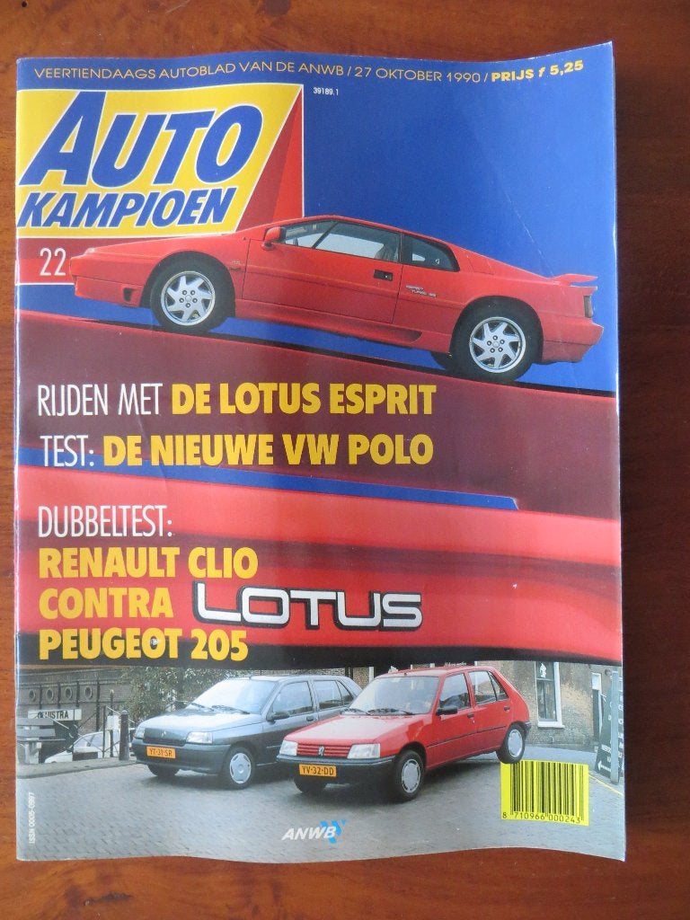 Autokampioen 22 1990 Esprit, Clio, 205, Polo, Dolomite, 500K, Ophalen of Verzenden, Nieuw, Peugeot