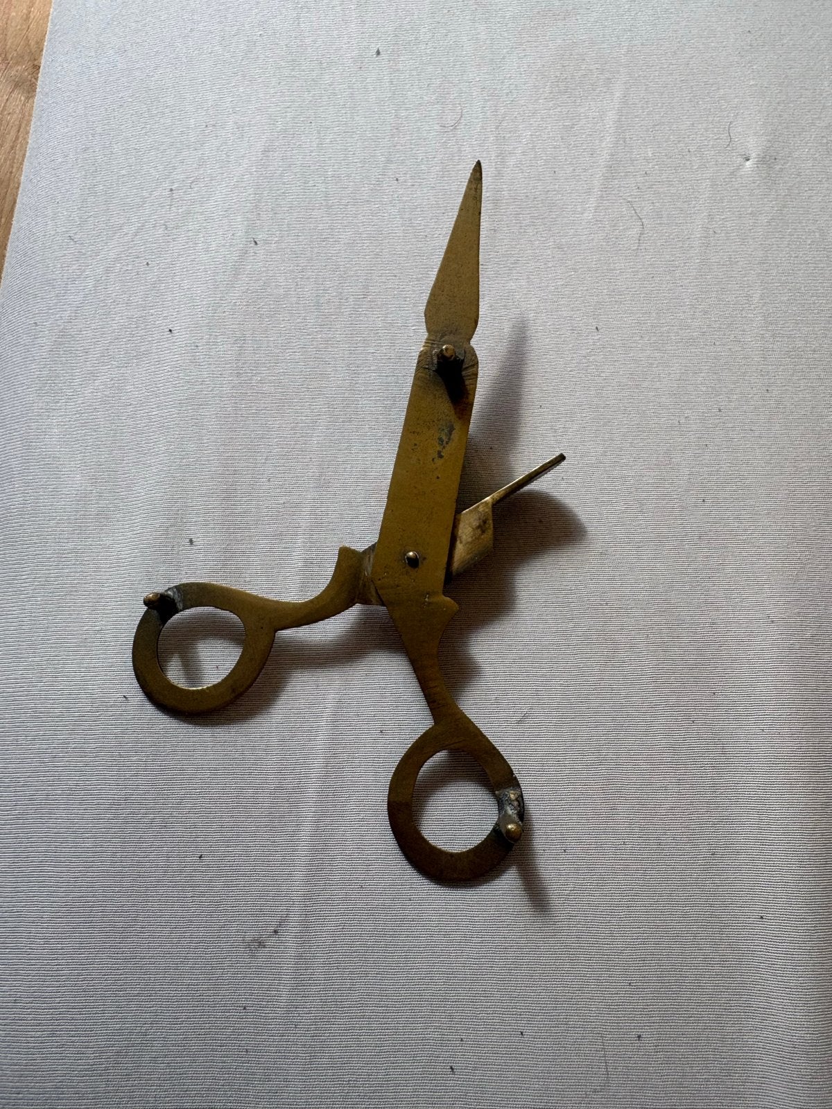 Antieke messing kaarsenschaar/snuiter, Verzenden