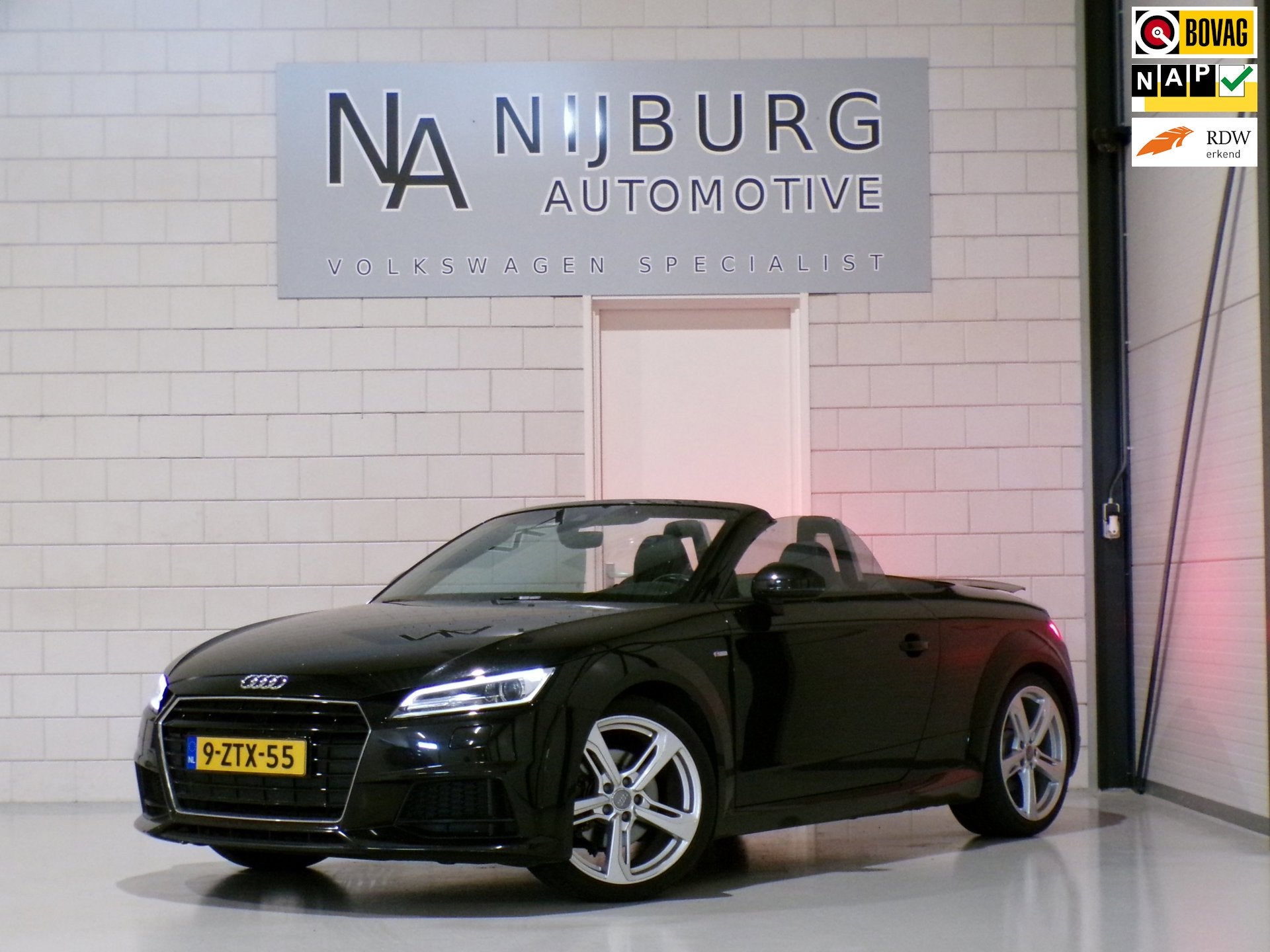 Audi TT Roadster 2.0 TFSI S-Line "Origineel NL!' 2x S line A, Auto's, TT, Gebruikt, 4 cilinders, Zwart