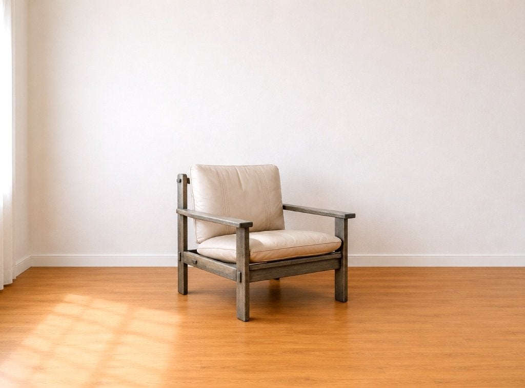 Vintage Brutalist fauteuil uit 1960, Ophalen, Gebruikt, 75 tot 100 cm, Nvt
