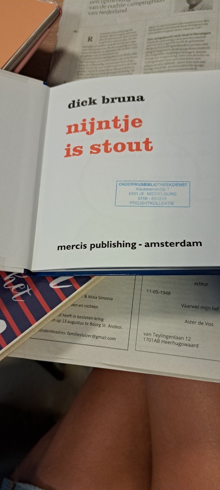 Nijntje is stout - Dick Bruna (biebboek), Fictie algemeen, Jongen of Meisje, Ophalen of Verzenden, Zo goed als nieuw