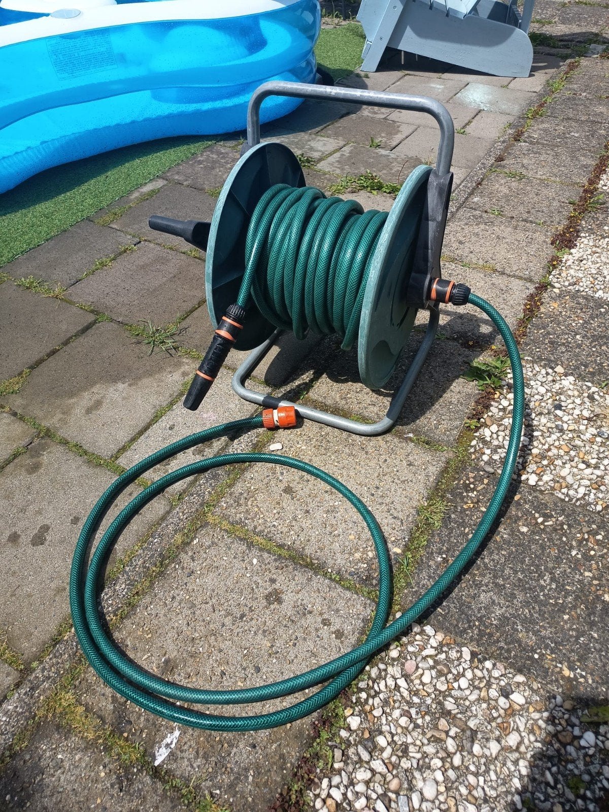 Tuinslang met haspel - Gebruikt, Ophalen, Gebruikt, Tuinslang