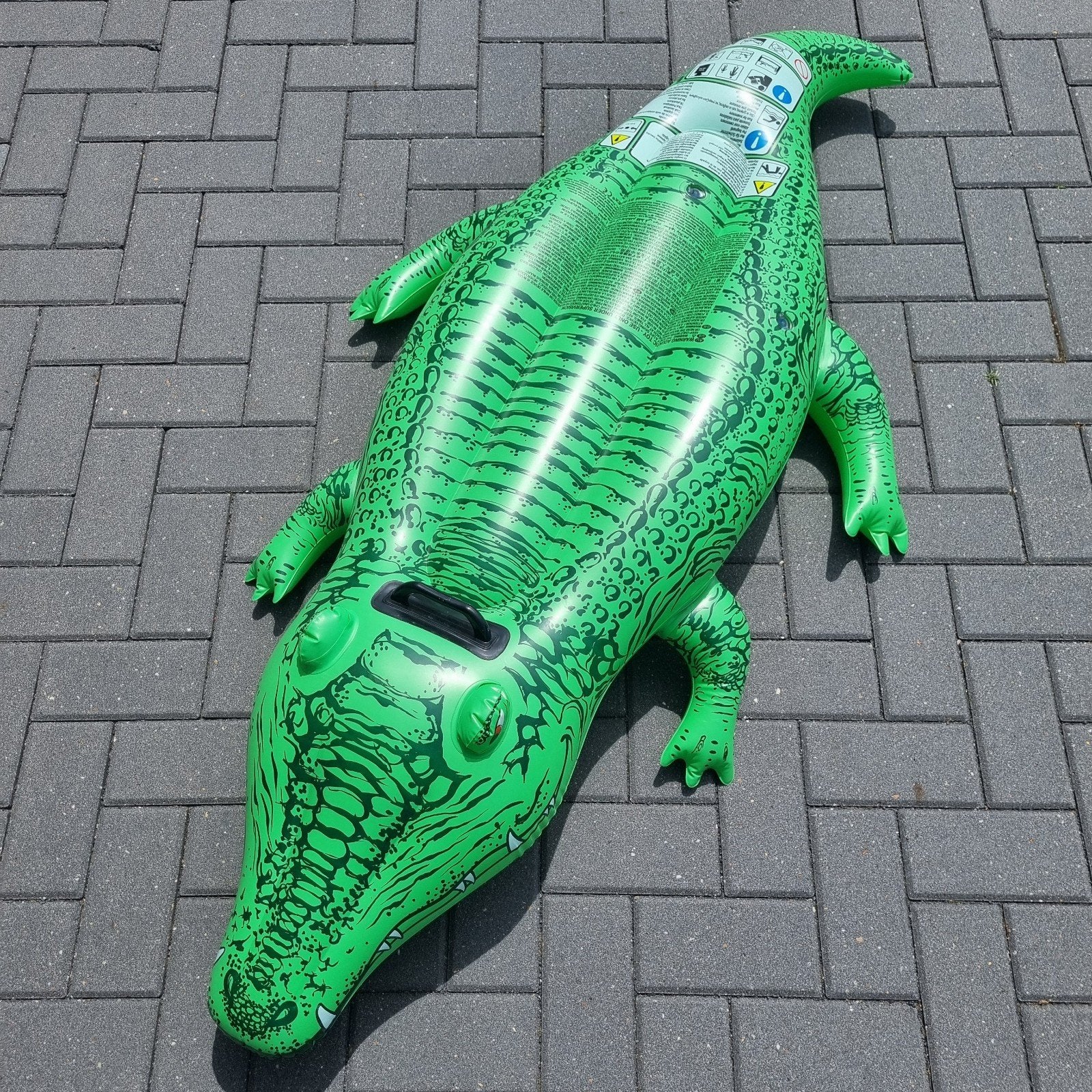 Krokodil met handgreep - opblaasbaar - als nieuw!, Ophalen of Verzenden, Zo goed als nieuw
