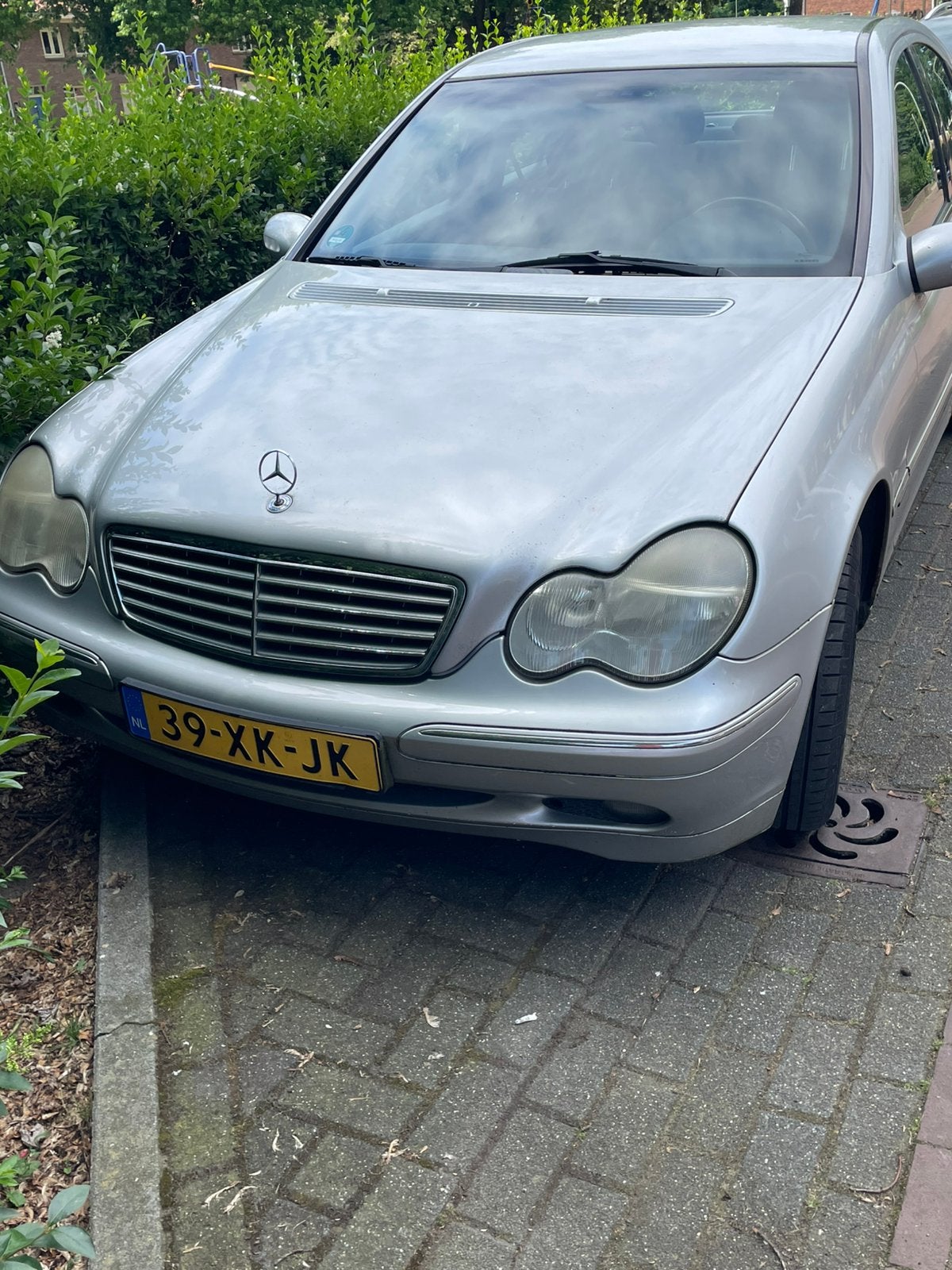 Mercedes-Benz C-Klasse 2.0 C180 Sedan 2002 Grijs, Auto's, 1355 kg, 1998 cc, Achterwielaandrijving, 4 cilinders