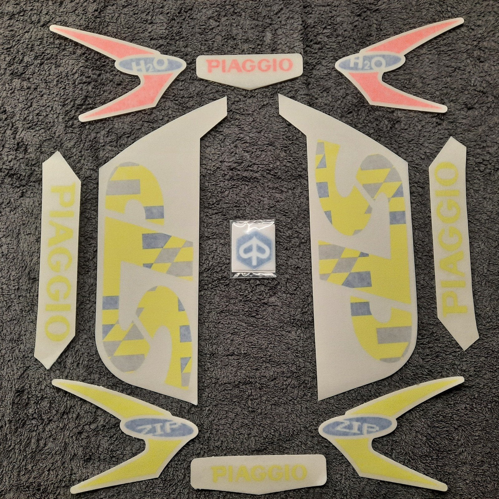 Stickerset Piaggio zip SP 2001 (FLUOR), Motoren, Ophalen of Verzenden