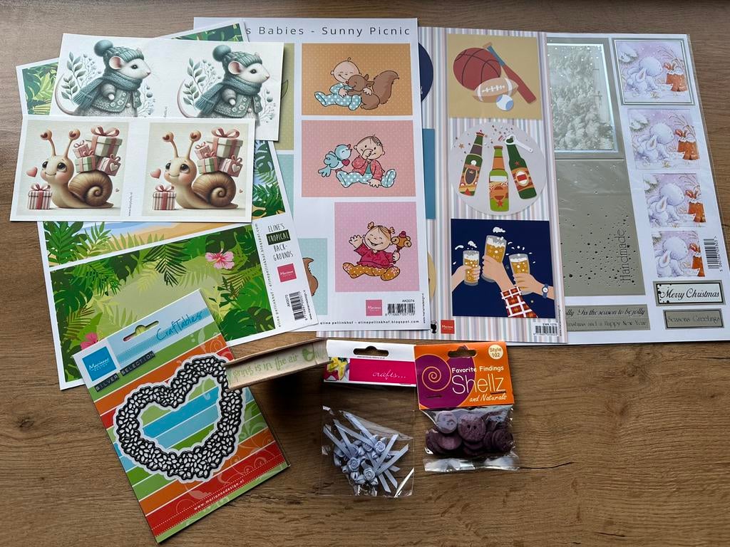 Marianne Design snijmal Craftables, lint, knipvellen e.d., Hobby en Vrije tijd, Kaarten | Zelf maken, Nieuw, Overige typen, Overige thema's