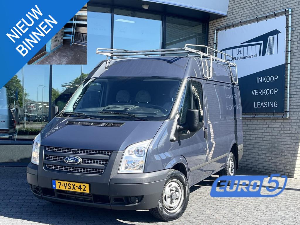 Ford Transit 260S 2.2 TDCI*INBOUW*IMPERIAAL*HAAK*3-PERS*, Auto's, Voorwielaandrijving, Euro 5, Gebruikt, 4 cilinders