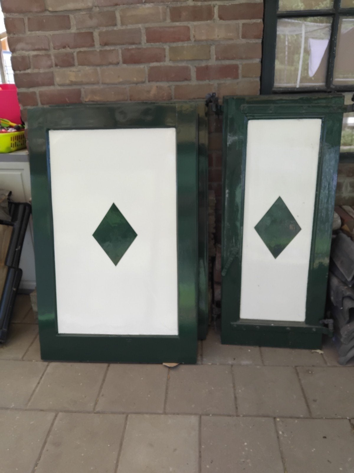 10 monumentale luiken, Ophalen, Gebruikt, Minder dan 80 cm, Minder dan 80 cm