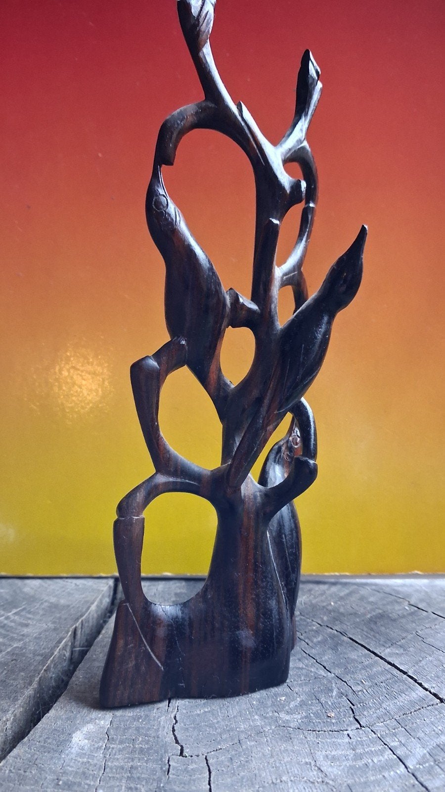 Indonesië. Houtsnijwerk. Coromandel. 18 cm., 18 cm, Indonesië, Houtsnijwerk, Ophalen