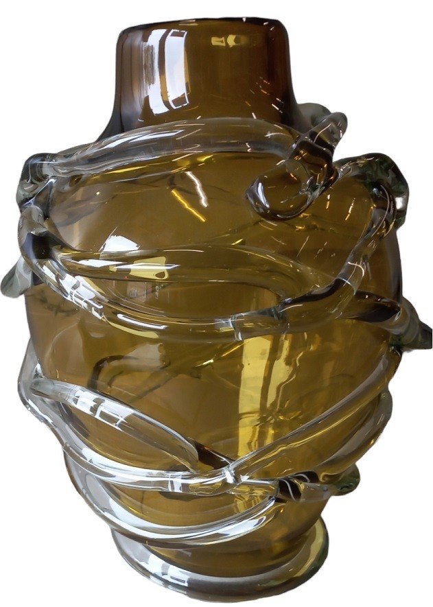 Venetian Modern Glass grote vaas., Antiek en Kunst, Antiek | Glas en Kristal, Ophalen