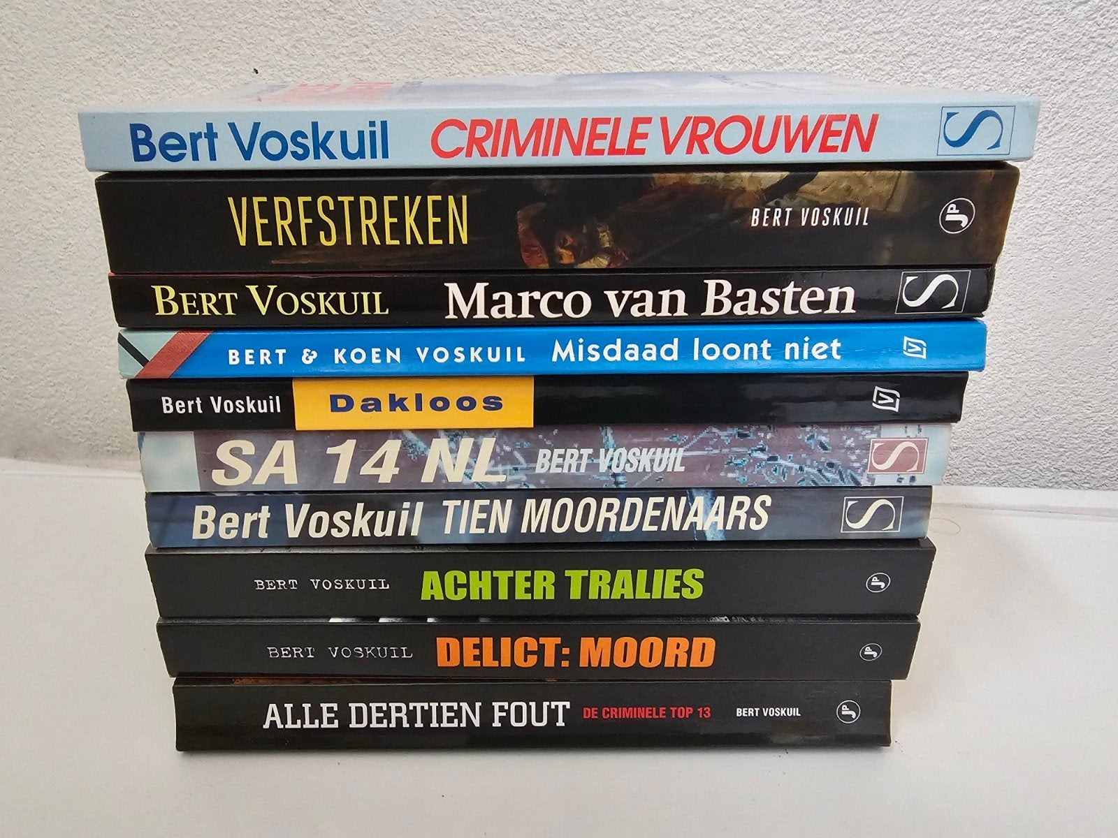 Bert Voskuil Misdaadboeken - Diverse Titels, Boeken, Ophalen of Verzenden, Gelezen, Bert Voskuil