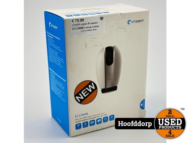 eTIGER indoor IP camera ES-CAM4B | nieuw in doos, Flex Ltd., Zo goed als nieuw, https://flex.com/contact-us, Nobelstraat 10, 5807 GA Oostrum LB, Limburg, Nederland