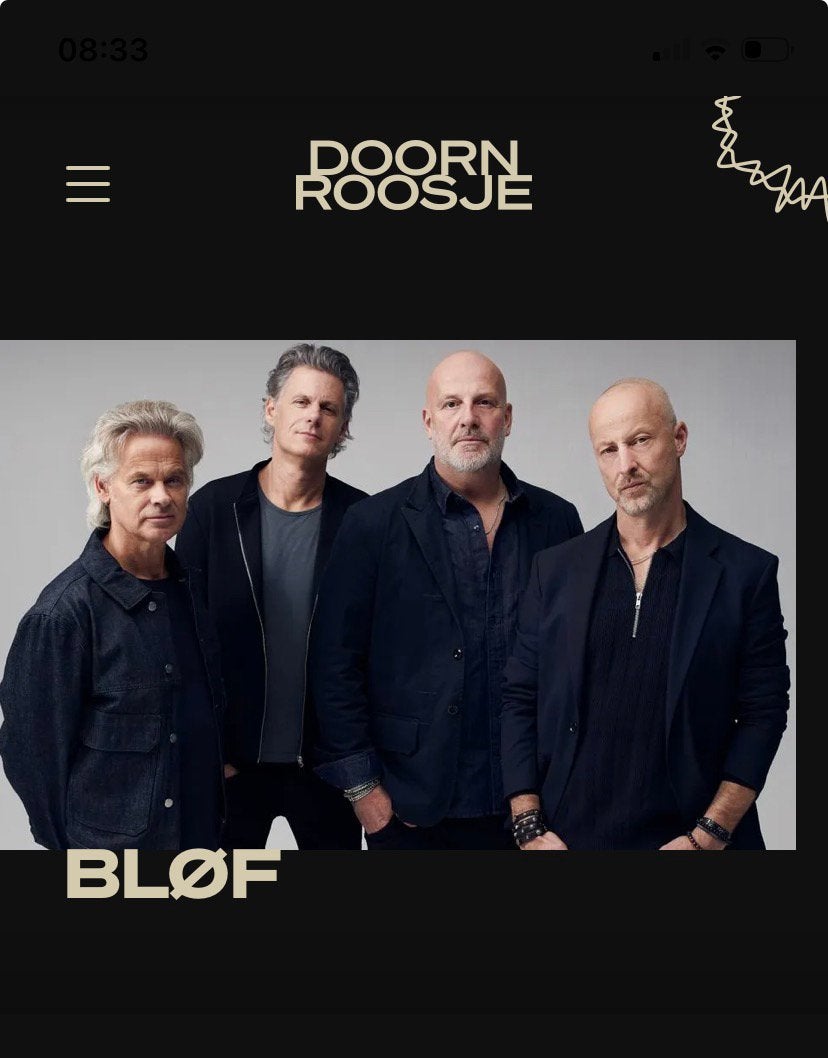 Bløf maandag 16 november Doorn Roosje (ruilen), Tickets en Kaartjes, Twee personen, November