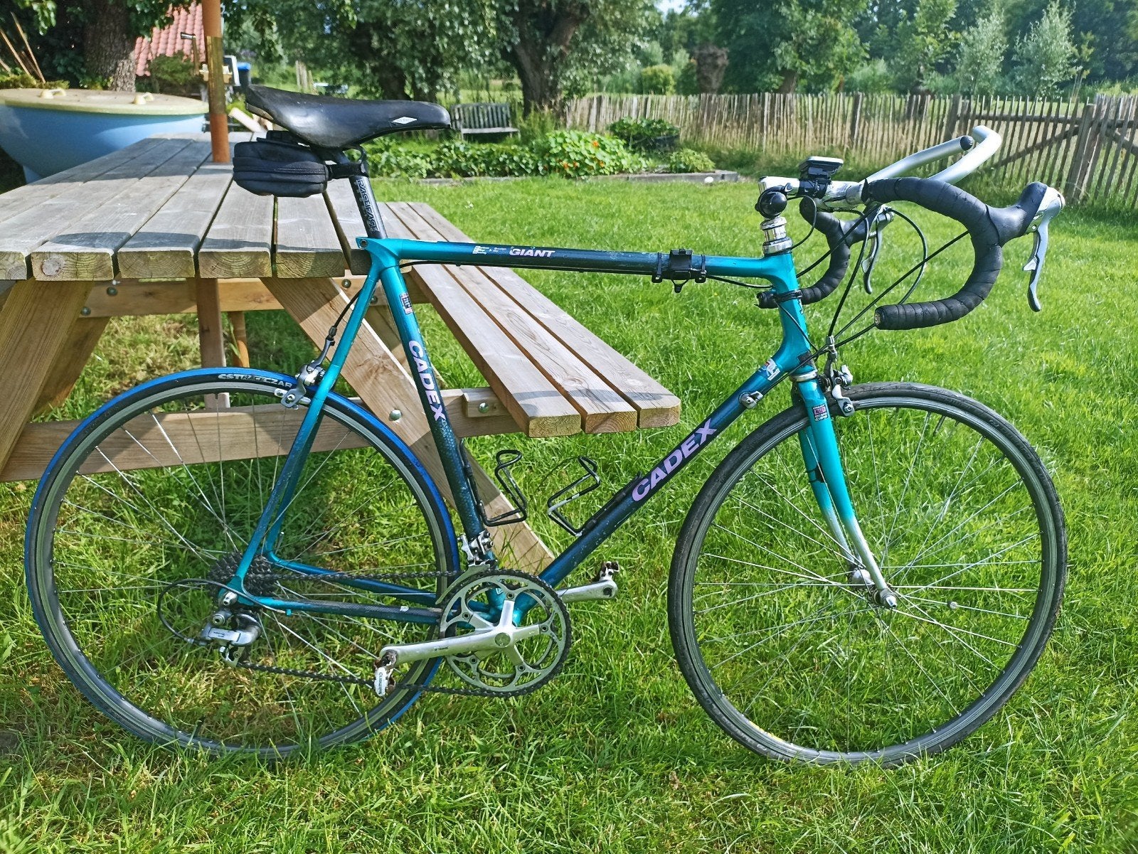 Retro Giant Cadex racefiets met carbon voorvork, Ophalen, Gebruikt, Carbon, Giant