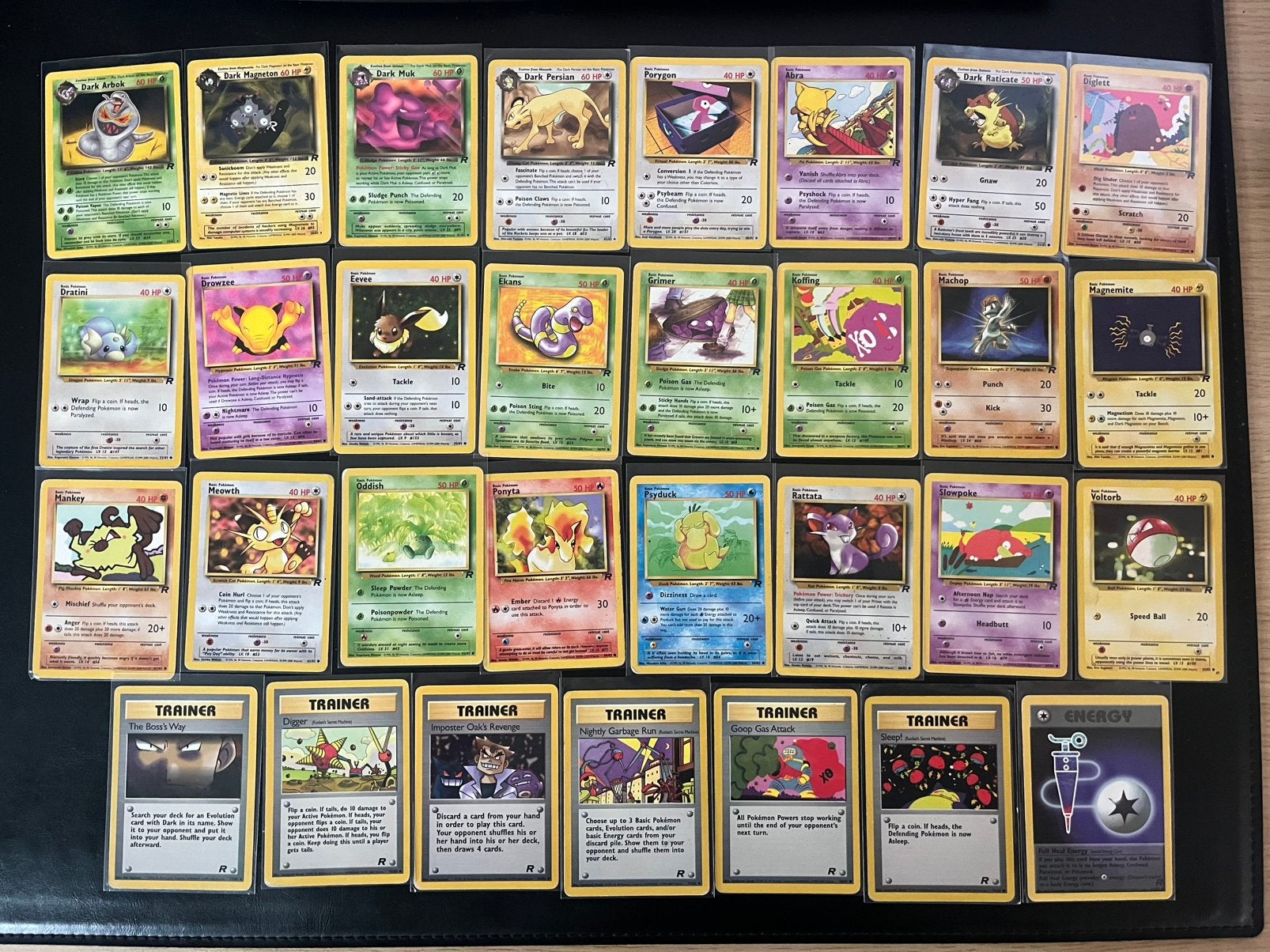 Team Rocket vintage kaarten, Hobby en Vrije tijd, Verzamelkaartspellen | Pokémon, Ophalen of Verzenden, Gebruikt, Meerdere kaarten