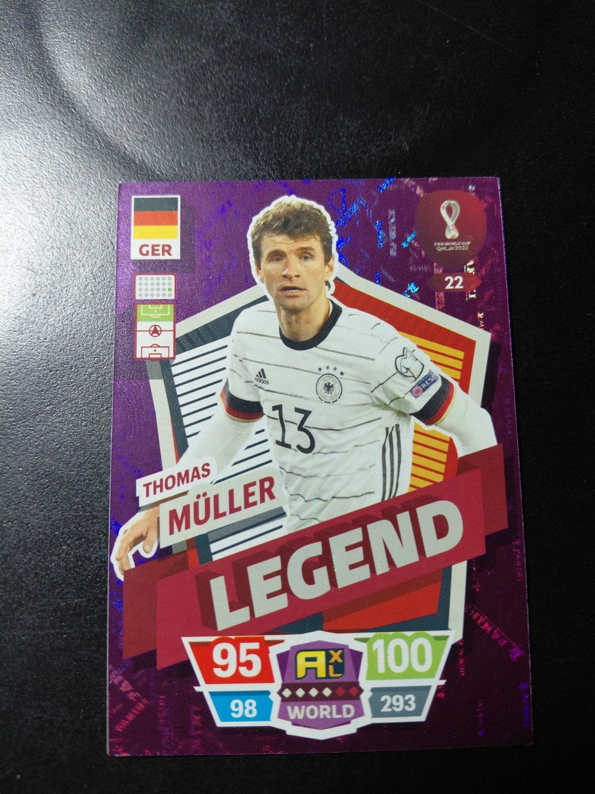 thomas muller (duitsland) legend panini wk 2022, Ophalen of Verzenden, Nieuw, Buitenlandse clubs, Poster, Plaatje of Sticker
