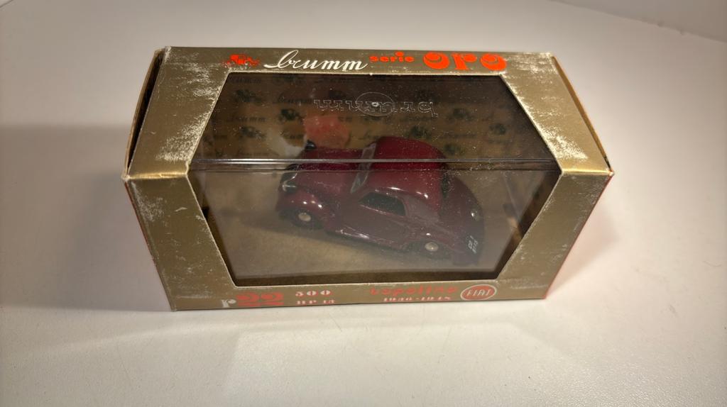 Fiat 500 red 1948 brumm 1.43, Overige merken, Auto, Ophalen of Verzenden, A