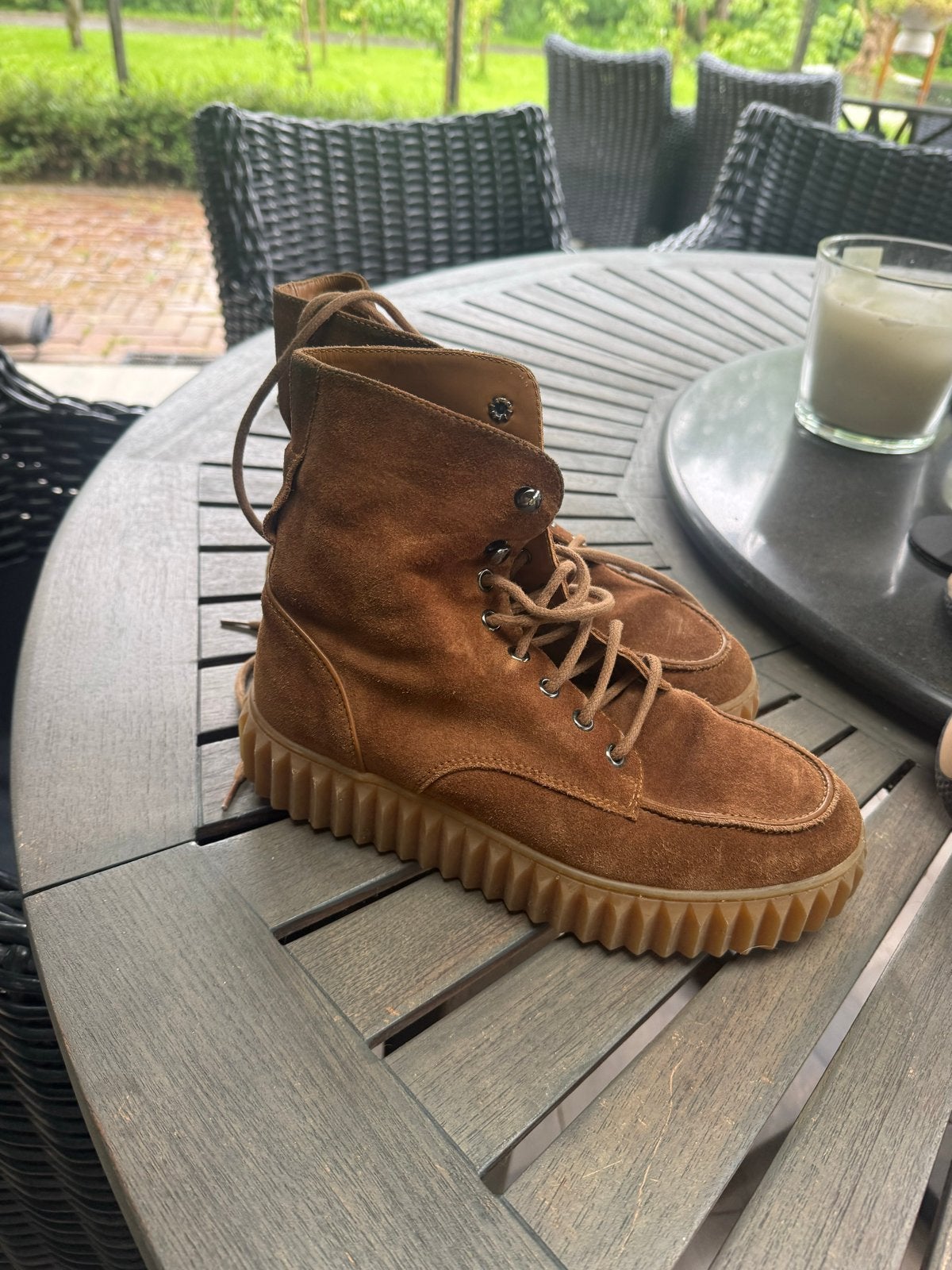 Voile Blanche leren boots maat 37 - amper gedragen, Ophalen of Verzenden, Zo goed als nieuw, Bruin, Lage of Enkellaarzen
