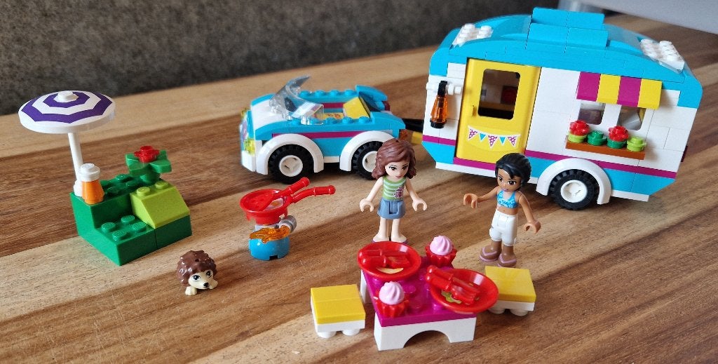 Lego Friends Zomercaravan 41034 - Compleet, Gebruikt, Lego, Friends, Ophalen of Verzenden