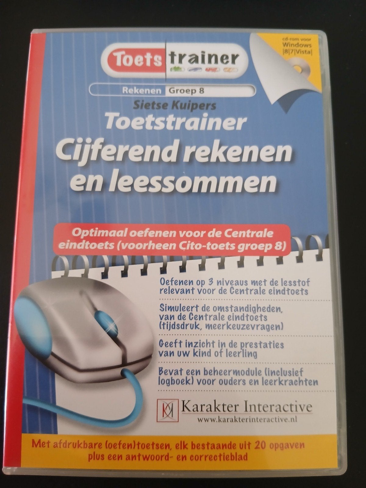 Toetstrainer Cijferend Rekenen en Leessommen Groep 8, Computers en Software, Verzenden, Gebruikt, Overige typen, Windows