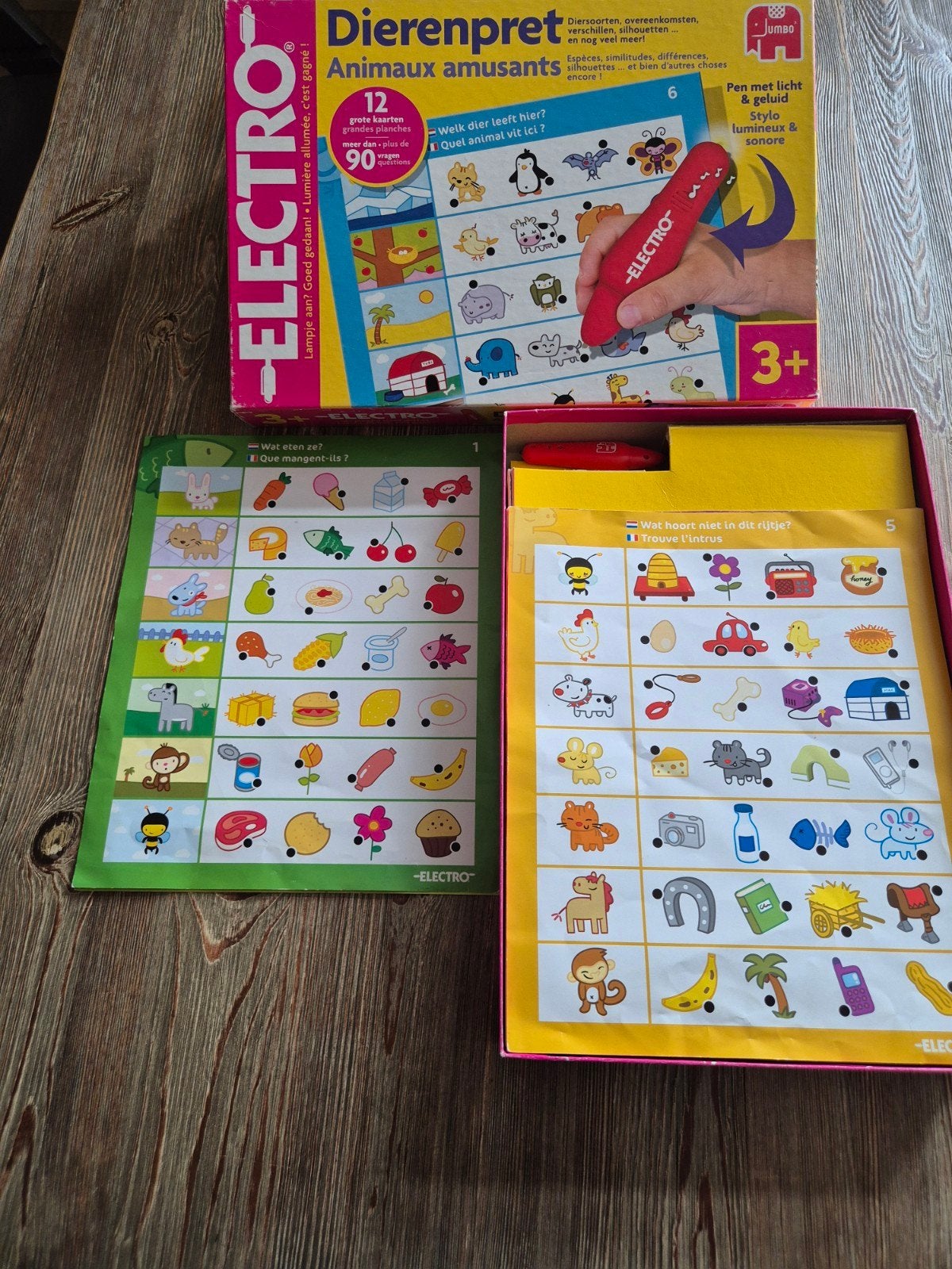 Jumbo Electro Dierenpret Educatief Spel met Licht en Geluid, Ophalen of Verzenden, Gebruikt, Puzzelen, Met licht