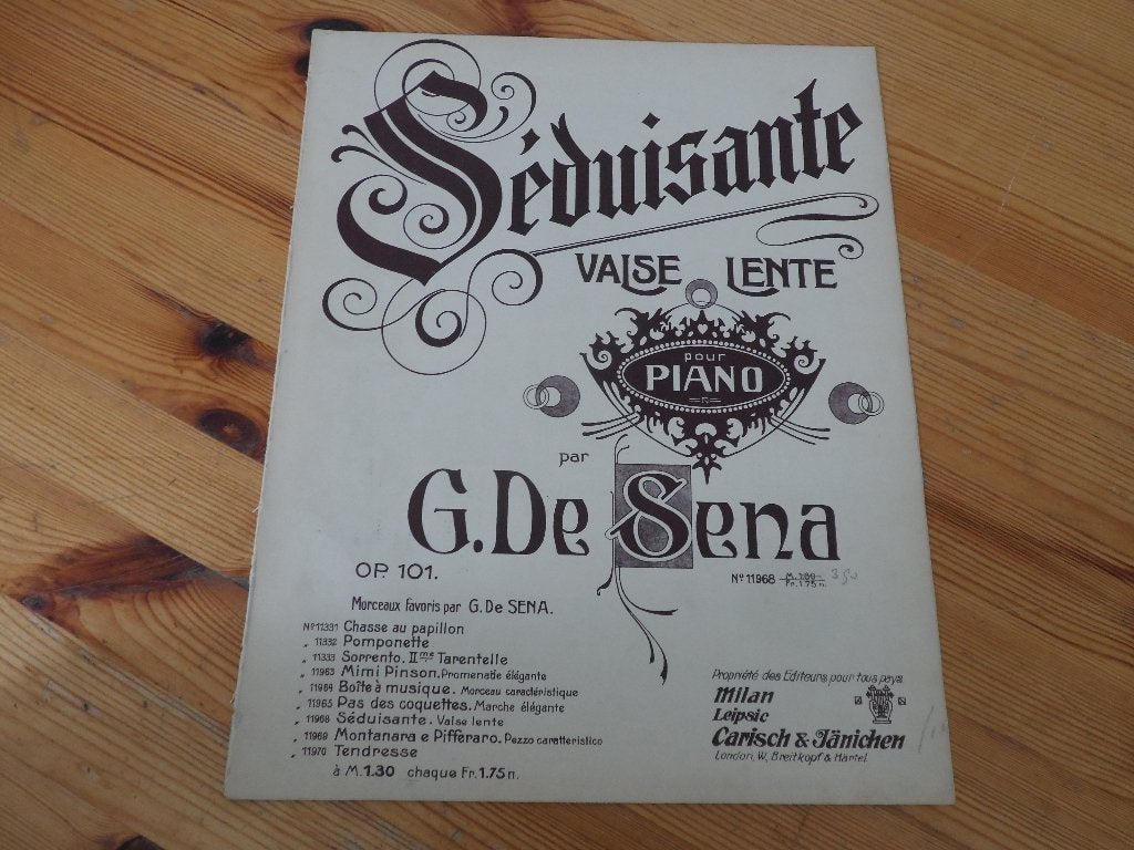 G. De sena, Gebruikt, Ophalen of Verzenden, Artiest of Componist, Piano