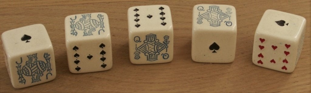 Set van 5 Poker Dobbelstenen 15 mm, Ophalen of Verzenden, Nieuw