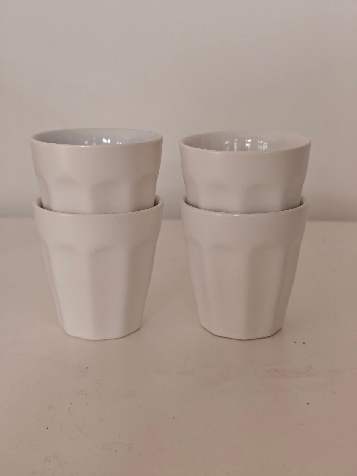 HEMA Mirabeau kopjes wit 90 ml, Huis en Inrichting, Ophalen of Verzenden, Zo goed als nieuw, Wit, Overige merken