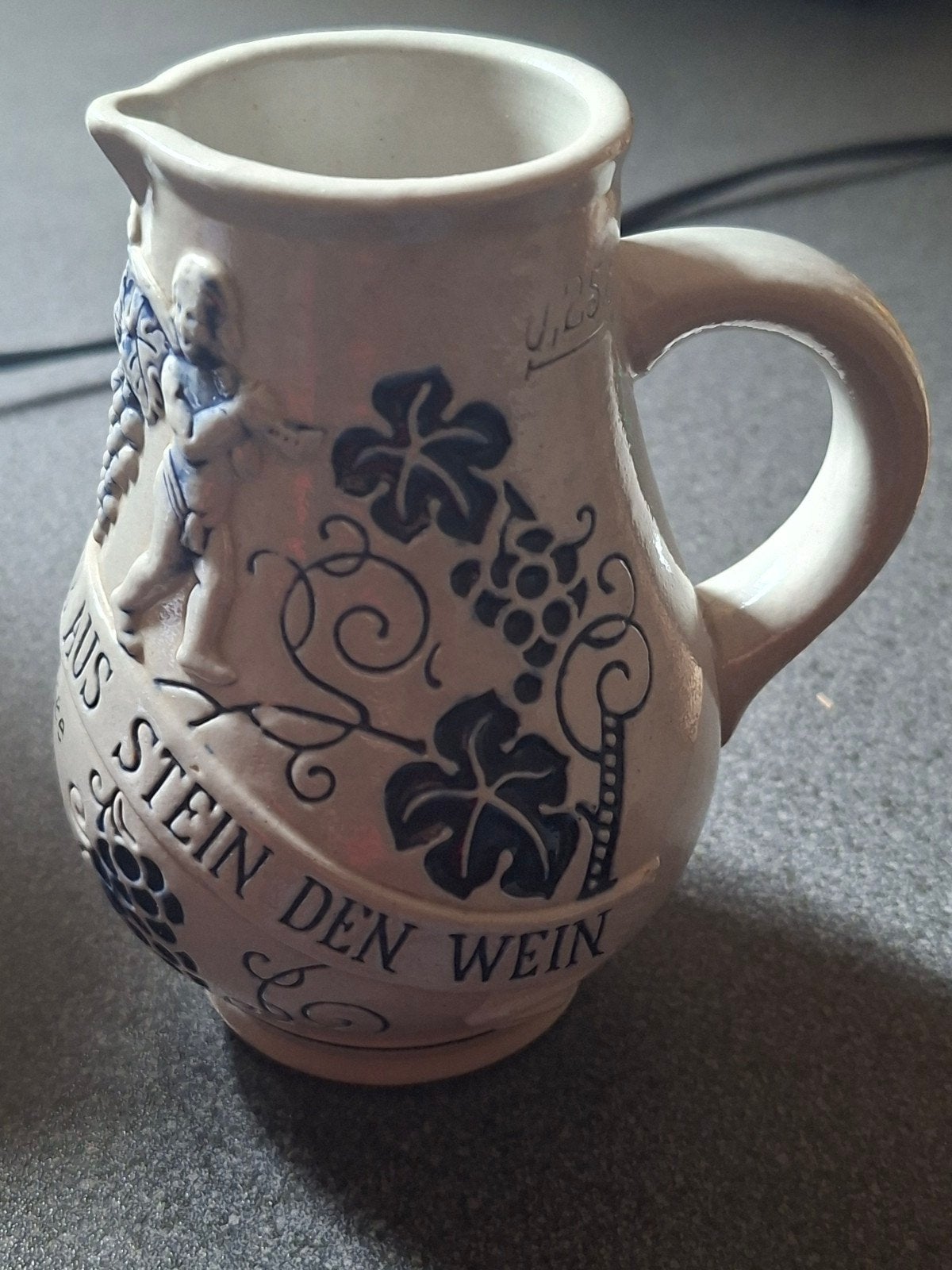 Vintage Duits Wijnkannetje - Keramiek, Ophalen of Verzenden