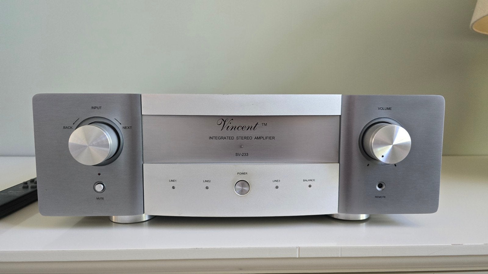 Vincent SV-233 Geïntegreerde Stereo Versterker, Ophalen, Gebruikt, 120 watt of meer, Overige merken