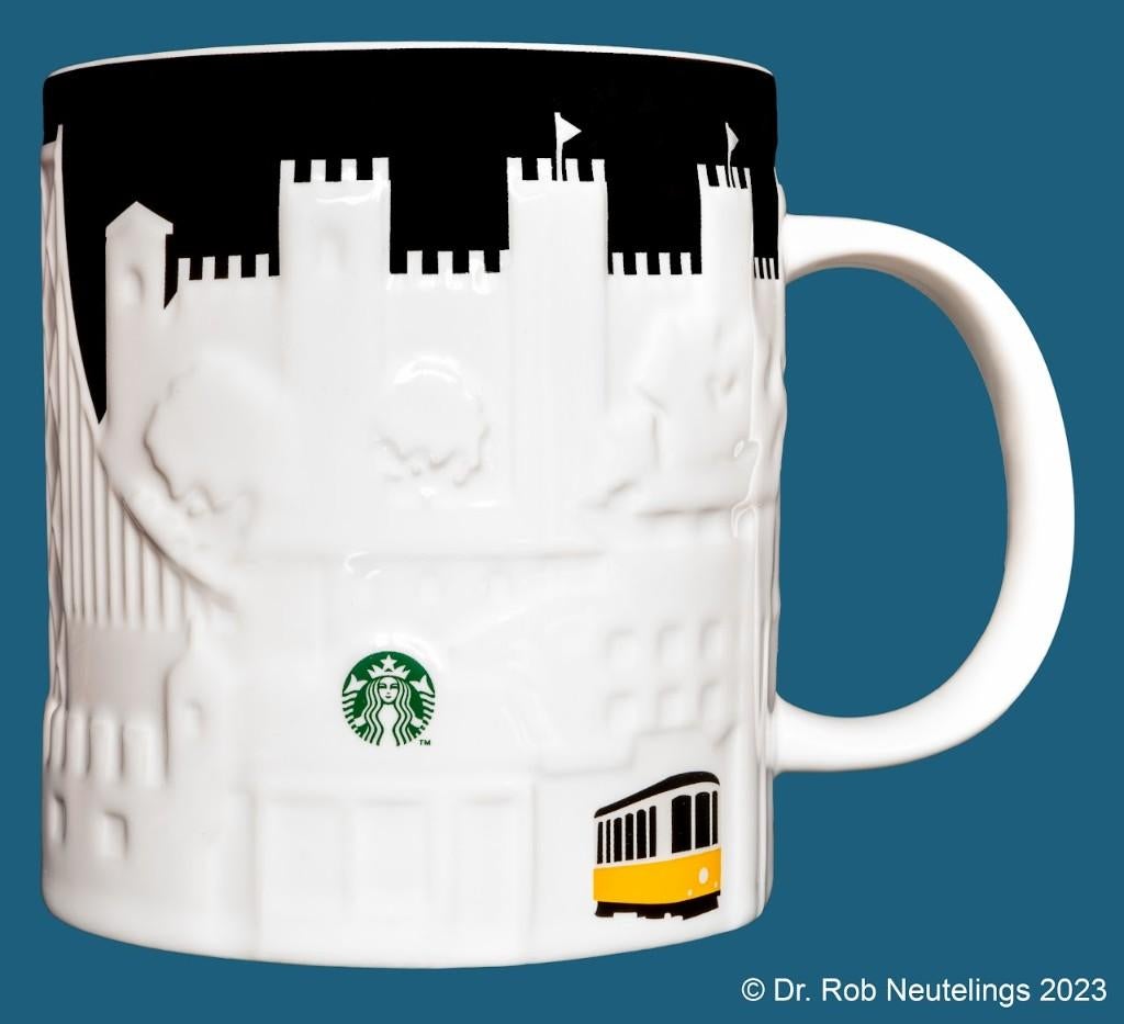 Starbucks relief mok Lissabon Lisboa, Verzenden, Nieuw, Porselein, Kop en/of schotel