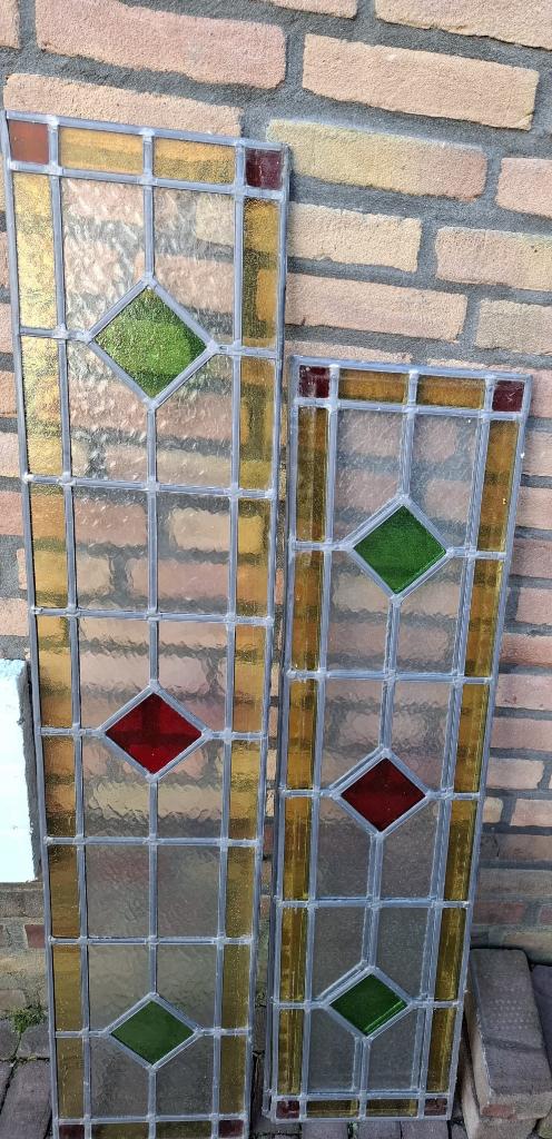 glas in lood (Raamdecoratie), Antiek en Kunst, Antiek | Glas en Kristal, Ophalen