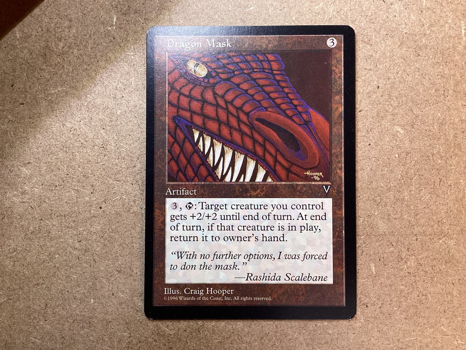 1x Dragon Mask (Excellent), Ophalen of Verzenden, Zo goed als nieuw, Losse kaart