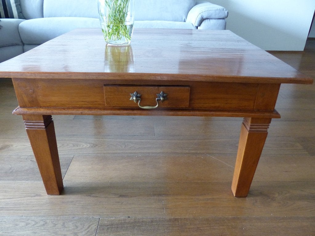 Salontafel uit Nederlands Indie, Huis en Inrichting, 50 – 75, 50 tot 100 cm, Koloniaal, Zo goed als nieuw