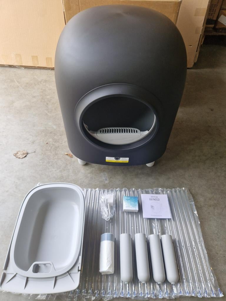 Aanbieding!Nieuwe Automatische Petree Kattenbak met garantie, Dieren en Toebehoren, Kattenbakken, Ophalen of Verzenden, Zelfreinigend