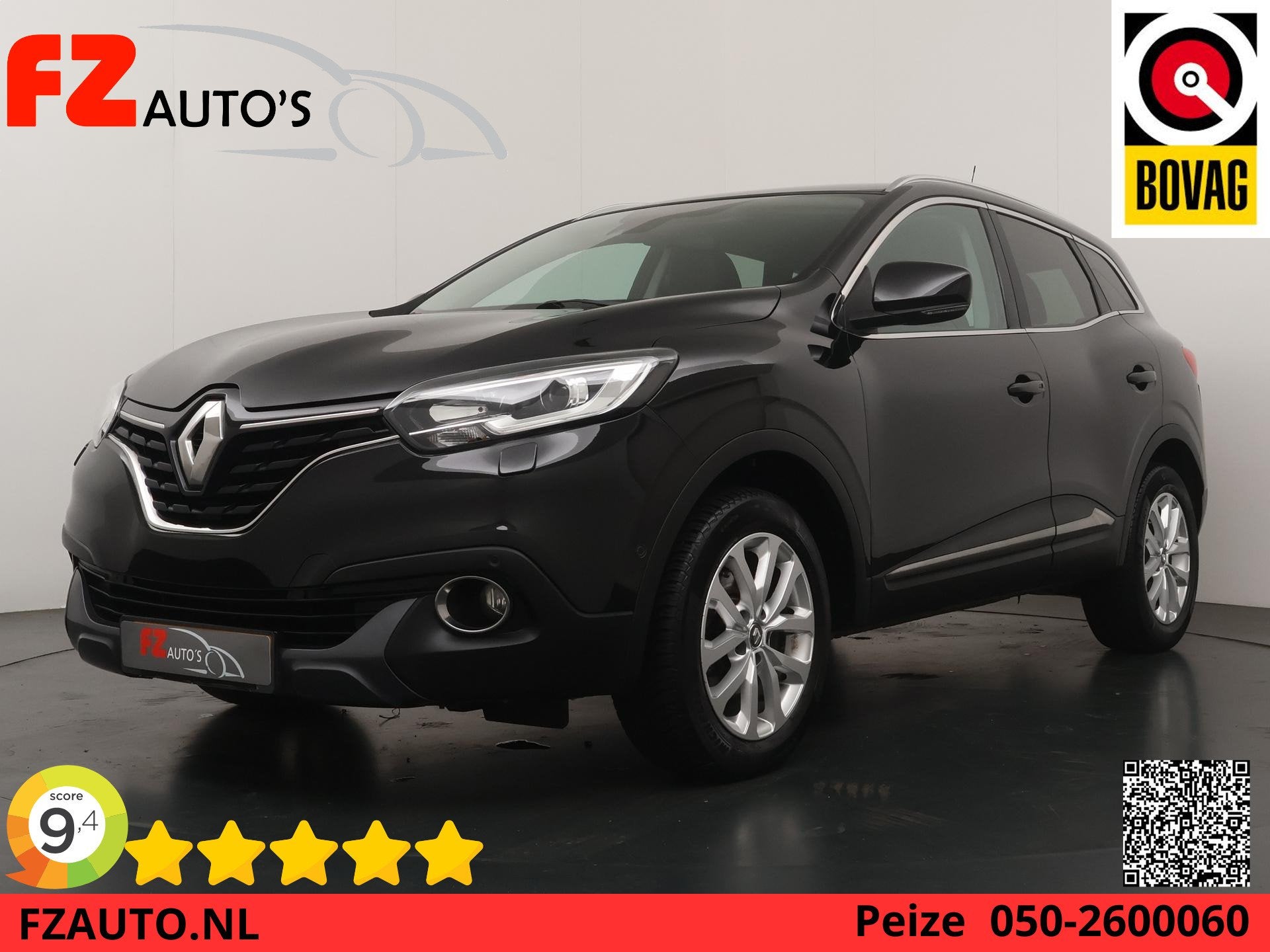 Renault Kadjar 1.2 TCe Intens - Navigatie - Stoelverwarming, Auto's, Voorwielaandrijving, Kadjar, Stof, Euro 6