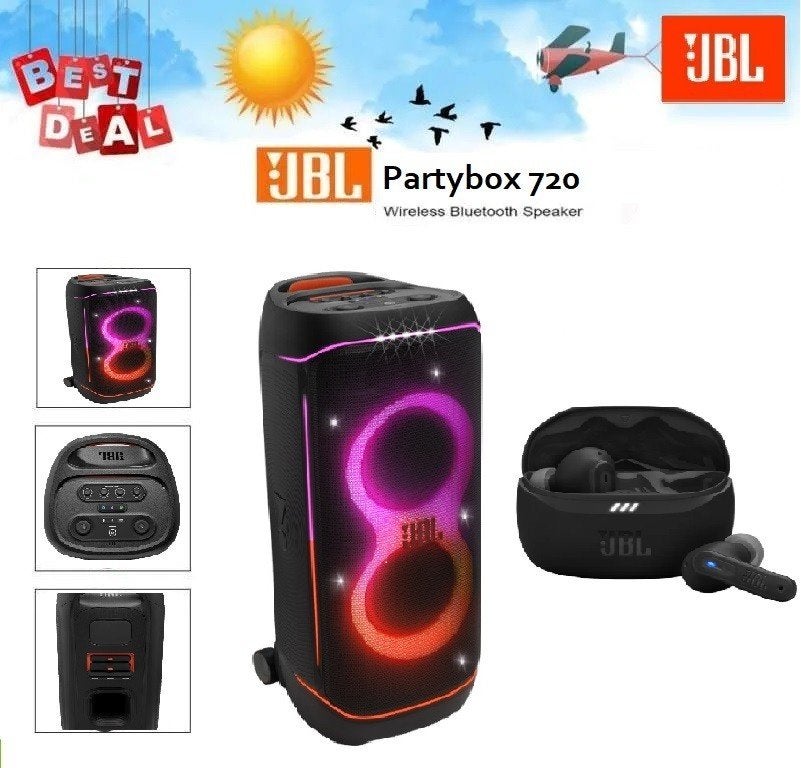 ✅NIEUW✅ JBL PartyBox 720 + JBL Tune Beam 2, Ophalen of Verzenden, Nieuw, Center speaker, JBL