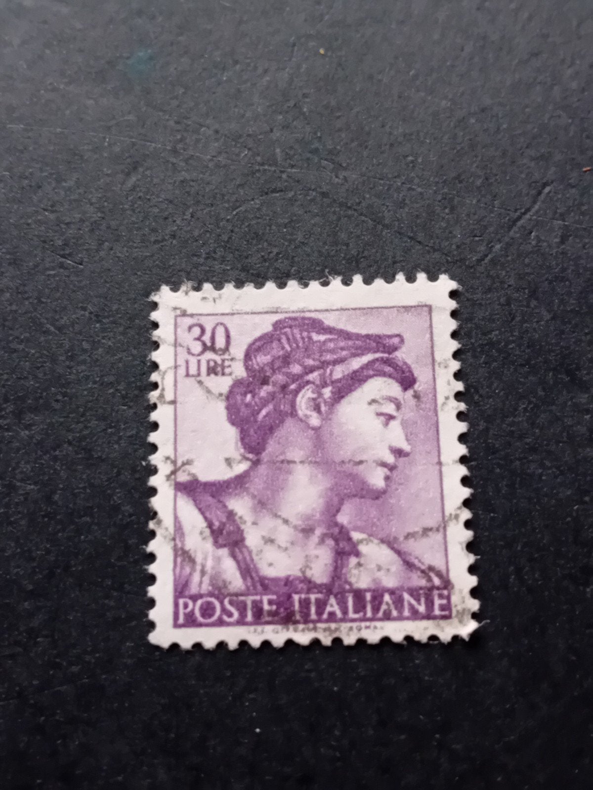 Zeldzame Italiaanse postzegel 30 Lire, Postzegels en Munten, Ophalen of Verzenden