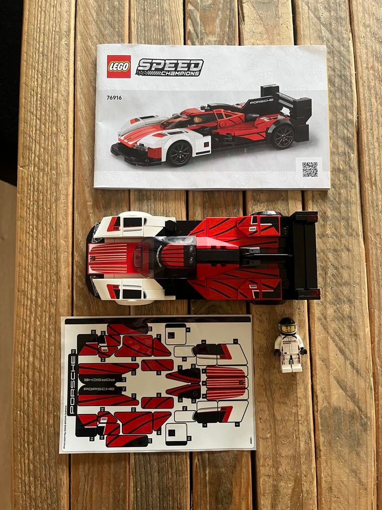 Lego speed champions 76916 porsche, Lego, Zo goed als nieuw, Inclusief minifiguren, Complete set