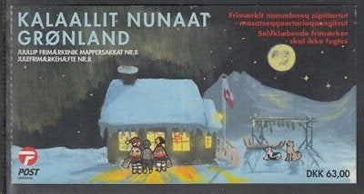 GROENLAND 2003 Kerstmis Postzegelboekje, Michel: 405-06, Pos, Verzenden, Denemarken, Postfris