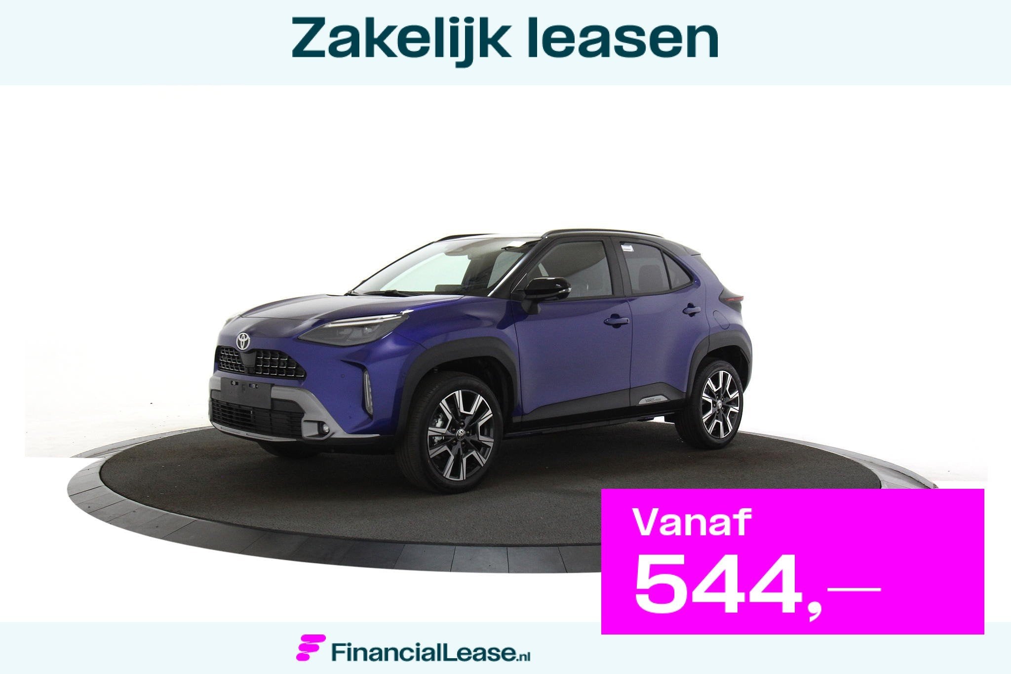 Toyota Yaris Cross 1.5 Hybrid 130 Executive Rondom zicht cam, 750 kg, 0 kWh, Blauw, 1490 cc